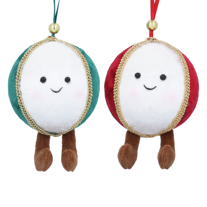 Fabric Smiling Ball Dec, 2as