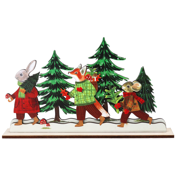 Wood Orn, 27cm - Woodland Scene
