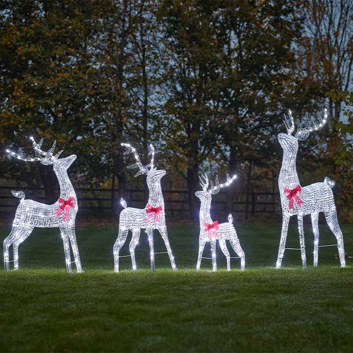 GlitterTwist Reindeer 140cm - Silver, LV