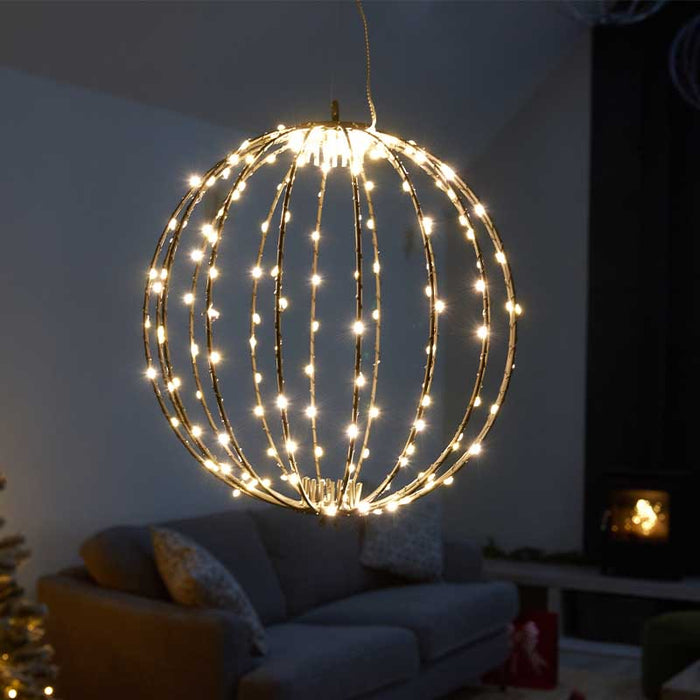190 LED Twinkle Orb, Warm White 30cm, LV