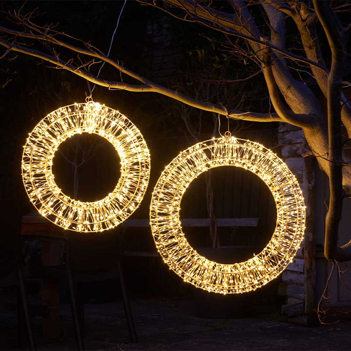 960 LED Galaxy Wreath - Warm White, LV
