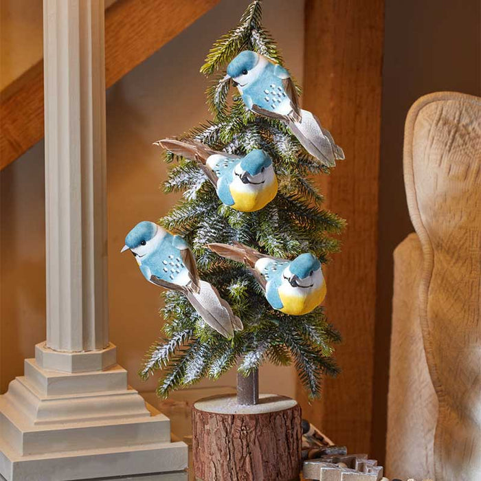 Blue Tit Decor, 4pk