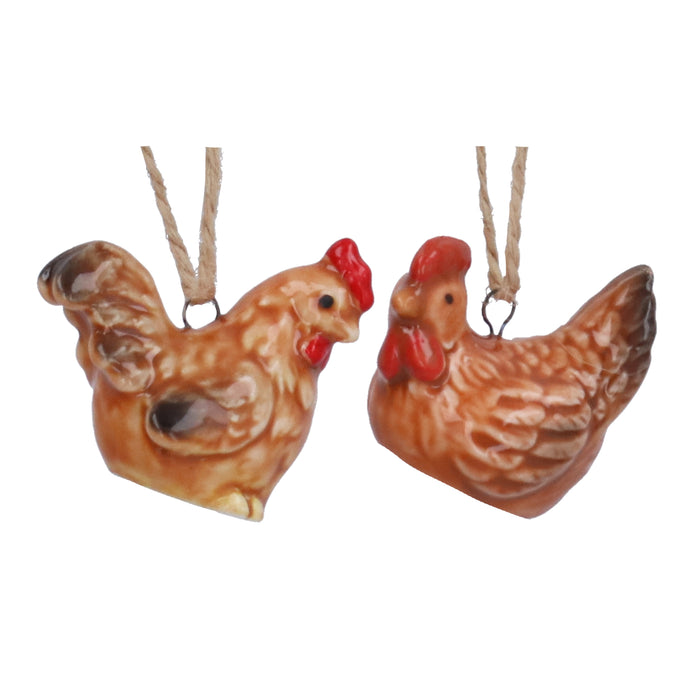 Ceramic Mini Dec 3cm - Hen, 2as
