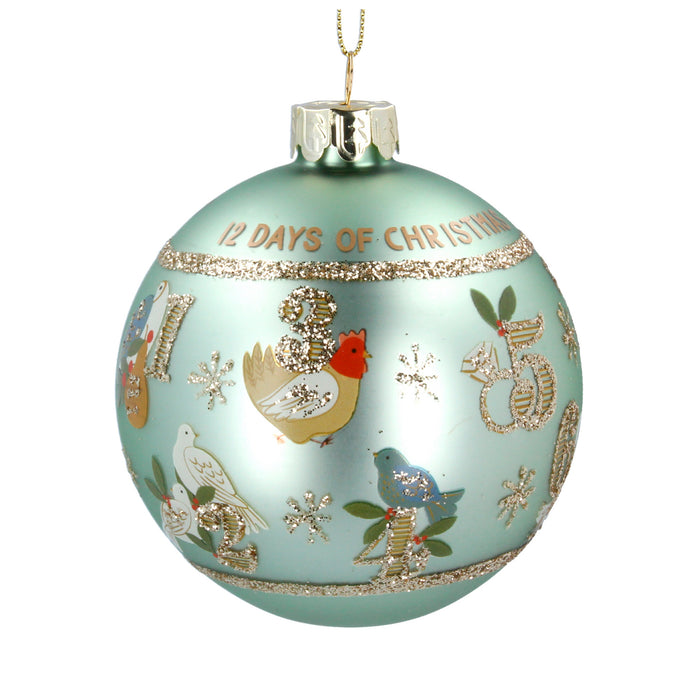 Matt Sage Green 12 Days of Christmas Glas