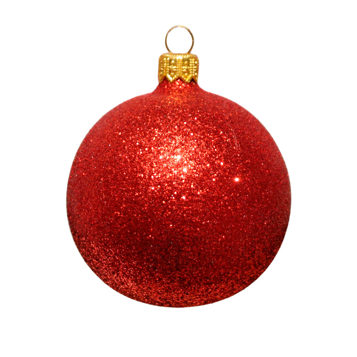 Cherry Red Glitter  - 70mm