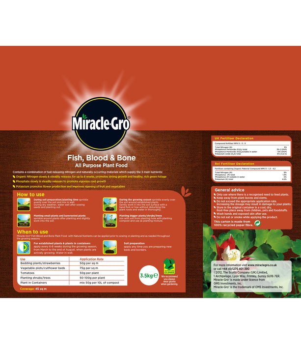 MIRACLE-GRO FISH BLOOD BONE 3X3.5KG