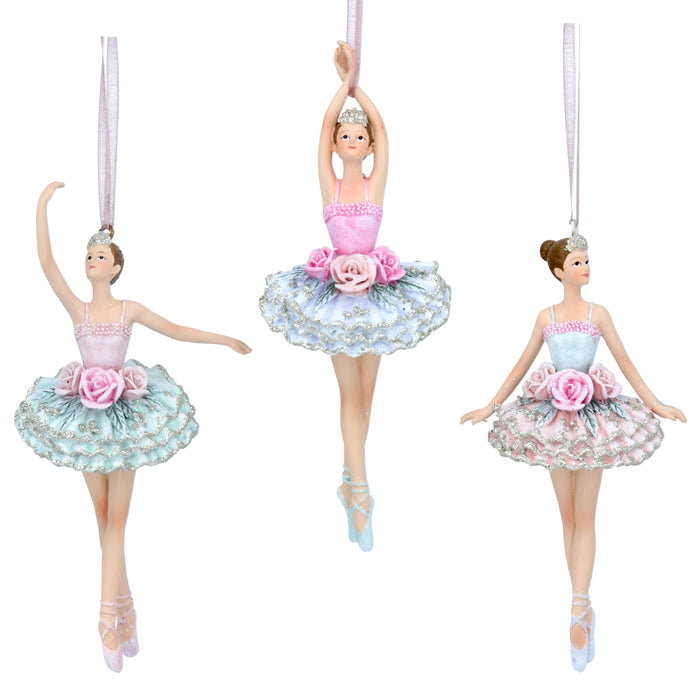 Pastel Resin Ballerina Dec, 2as
