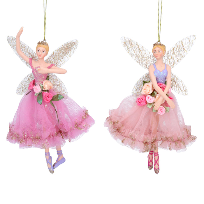 Pastel Resin/Fabric Fairy Dec, 2as, Lge