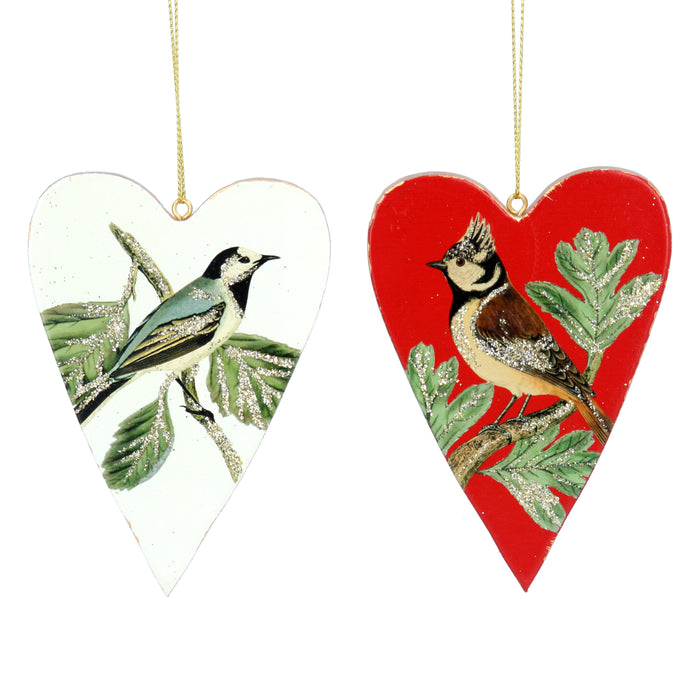 Botanica Wood Bird Heart Dec, 2as