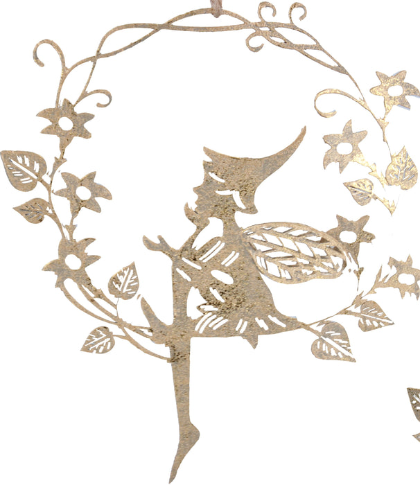 Gold Metal Pixi/Fairy in Ring Dec, 2as