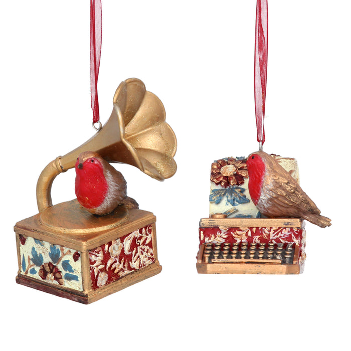 Christmas Arts&Craft Resin Gramophone/