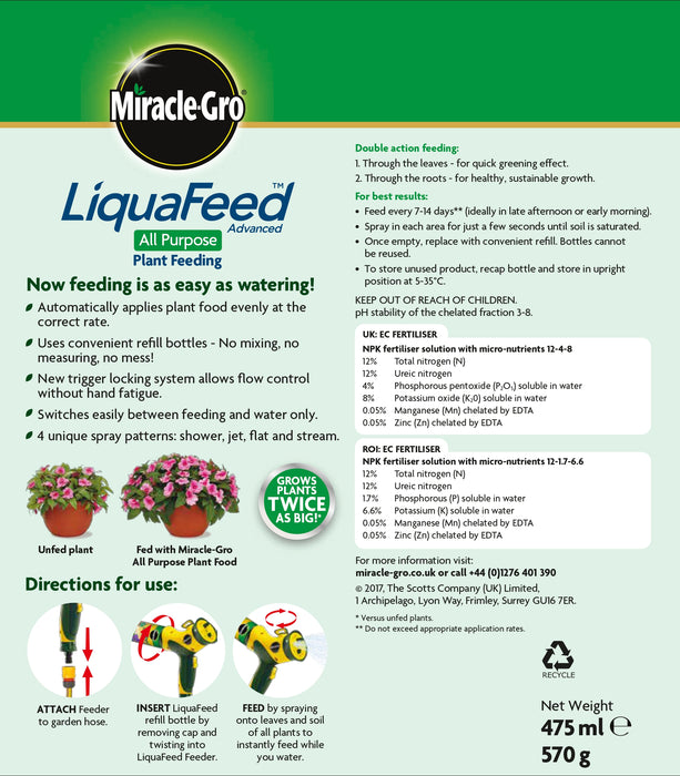 MIRACLE-GRO LIQUAFEED ADV STR KIT 6X1