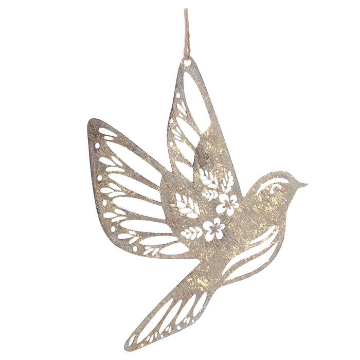 Gold Metal Flying Bird Dec, Lge