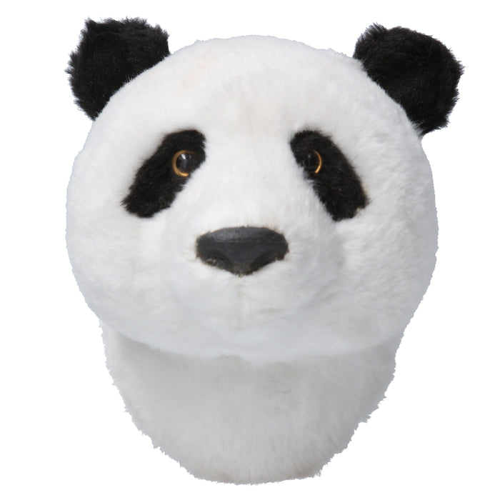 Faux Fur Panda Head Plaque
