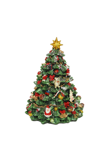 Revolving Resin Christmas Tree Music Box