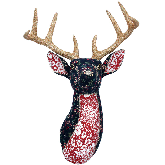 Christmas Arts&Crafts Fabric Stag Head Wa
