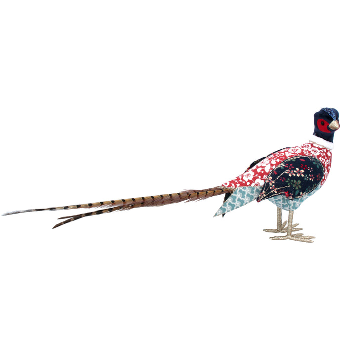 Christmas Arts&Crafts Fabric Pheasant Orn
