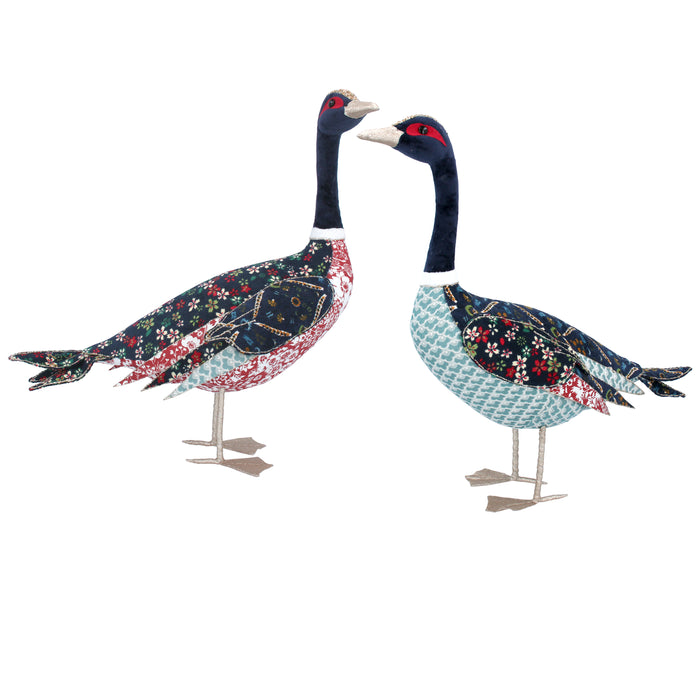 Christmas Arts&Crafts Fabric Goose Orn, L