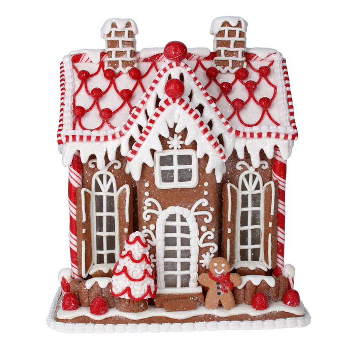 Lite Up Gingerbread House