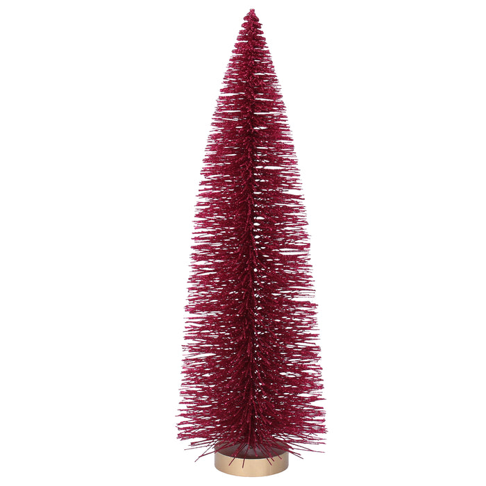 Fuchsia Glitter Bristle Tree