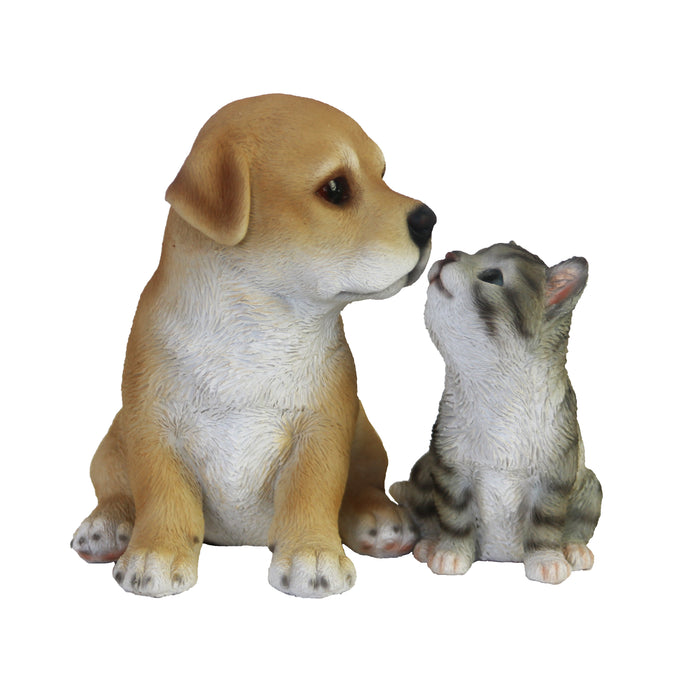 37000439 - LABRADOR PUP WITH KITTEN SITTI