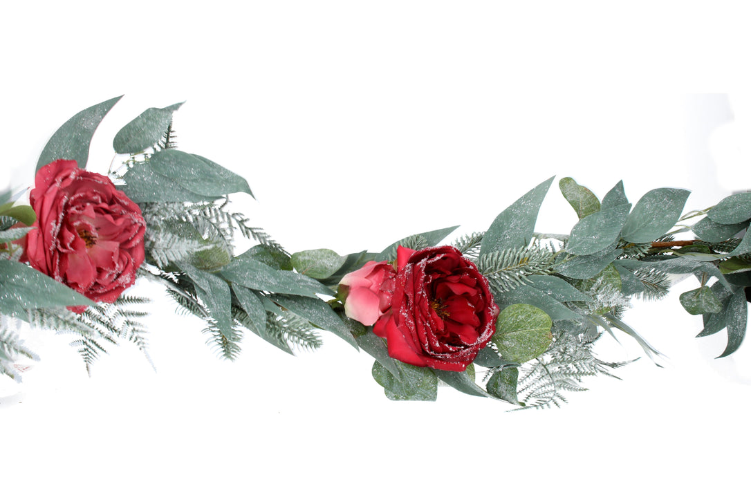 Eucalyptus/Red Rose Garland