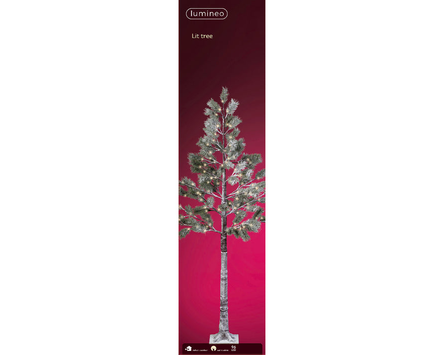 LED Tree Snowy Pine Green / Warm White