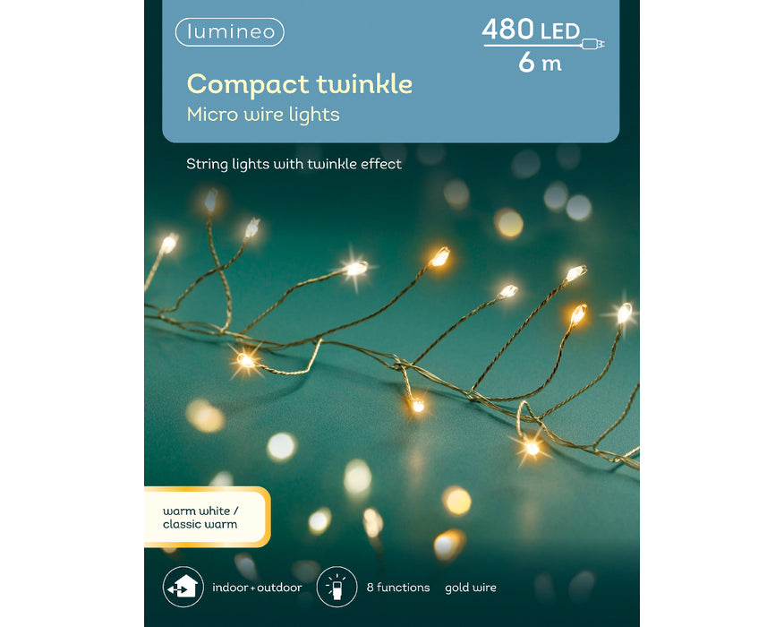 Micro LED Compact Lights Twinkle Effect O 600cm