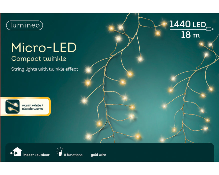 Micro LED Compact Lights Twingle Effect G 1800cm