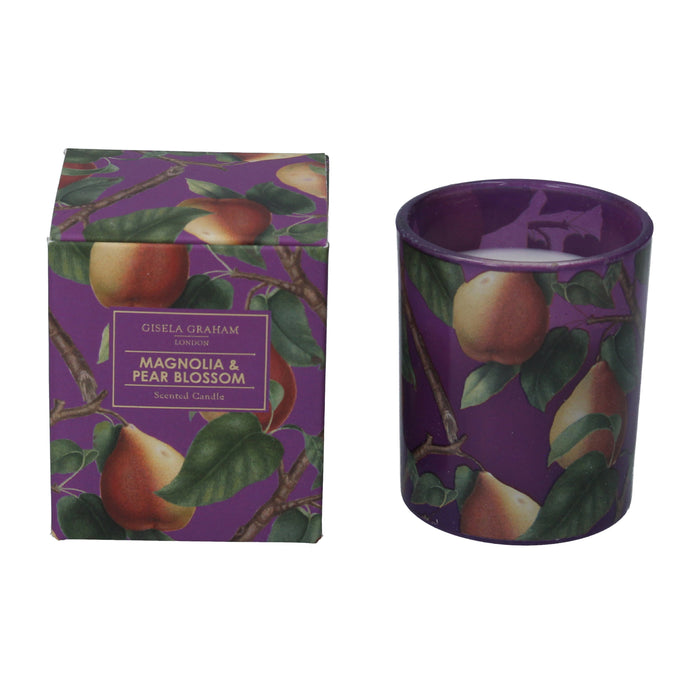 Purple/Pear Boxed Candle Pot, Sml,  (LxWx