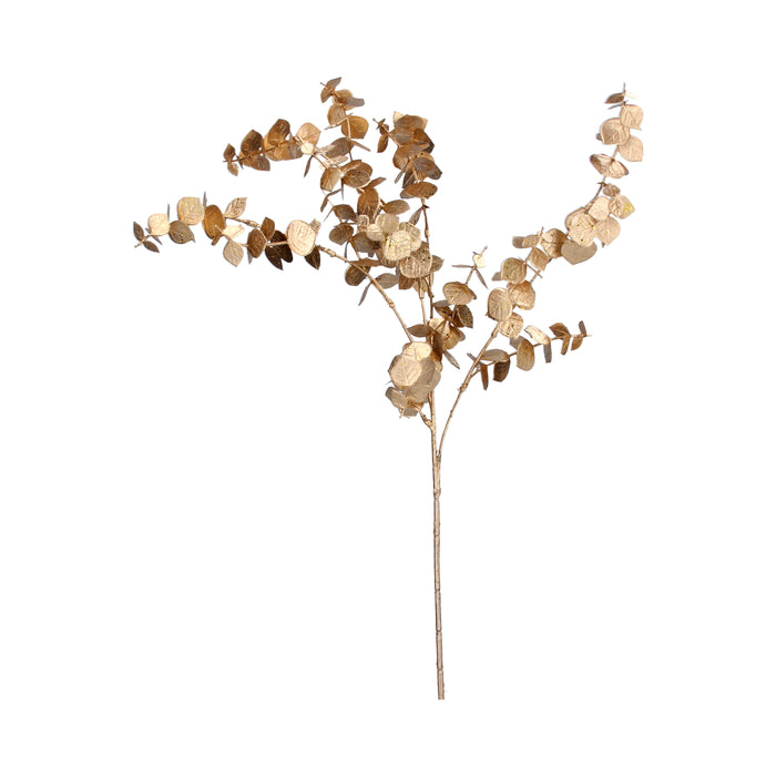 Shiny Gold Eucalyptus Spray