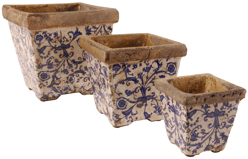 AC01 - CERAMIC FLOWERPOT X 3