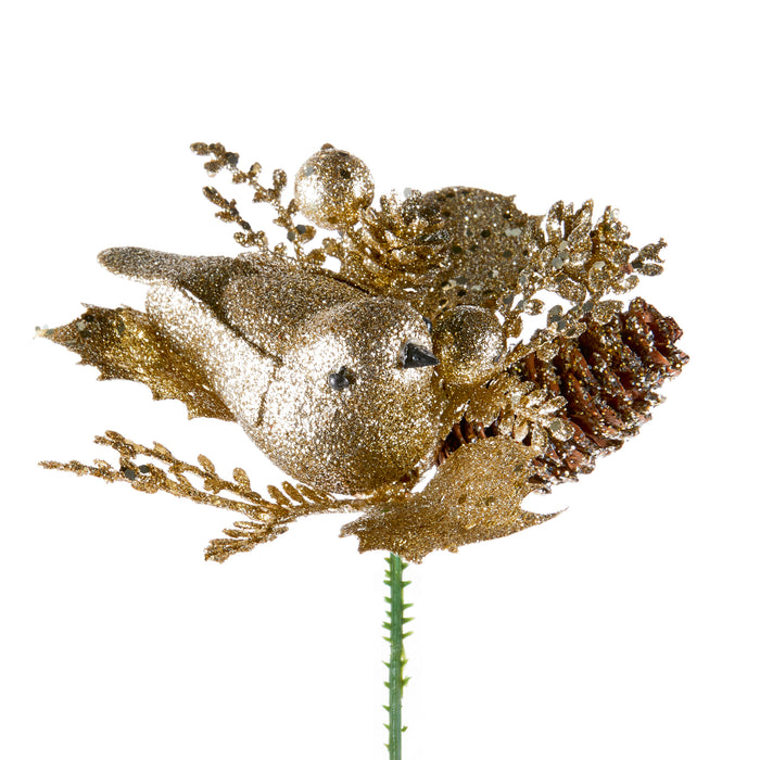17cm Glitter Robin Pick