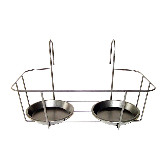 BPH108 - BALCONY POT HANGER DOUBLE GREY