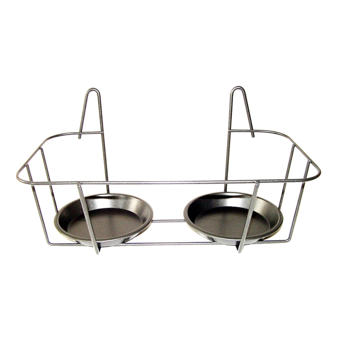 BPH113 - WALL POT HANGER DOUBLE GREY