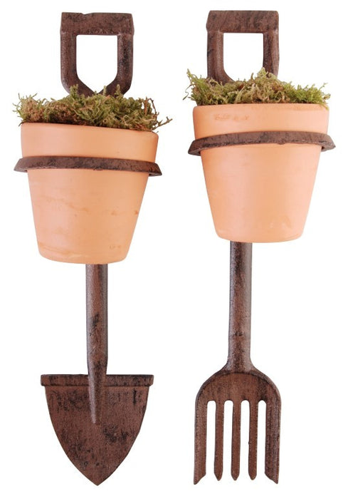 BPH59 - SPADE & FORK FLOWER POT HOLDER