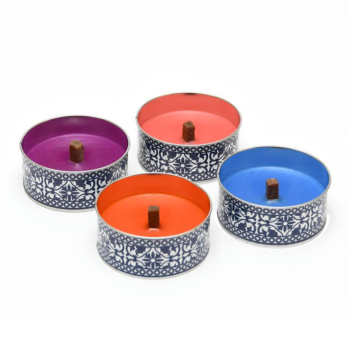 EL081 - PORTUGUESE GARDEN CANDLE IN TIN