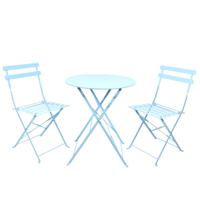 EL090 - BLUE BISTRO SET ( 1 X TABLE/2 X C