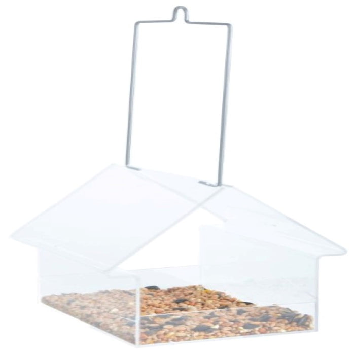 FB373 - ACRYLIC HANGING BIRD TABLE HOUSE
