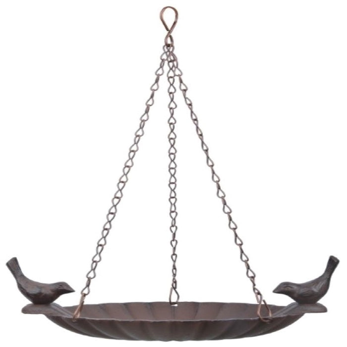 FB377 - HANGING BIRD BATH WITH (2 BIRDS)