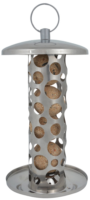 FB398 - GREY METAL HANGING BIRD FEEDER