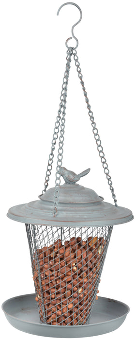 FB403 - GREY METAL HANGING BIRD BATH