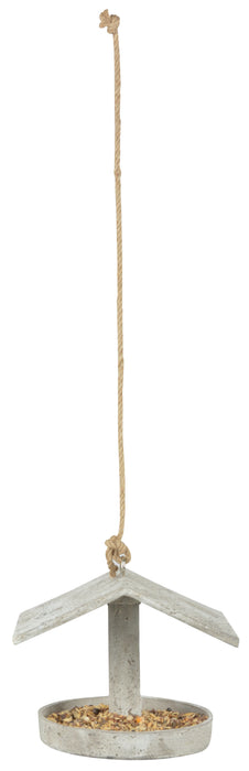FB410 - AGED RESIN TRIANGLE HANGING BIRD