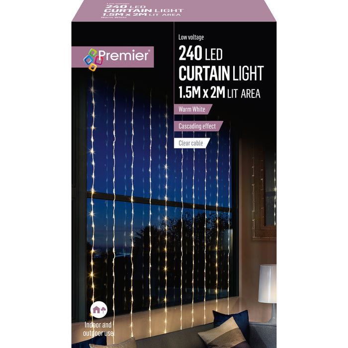 240 Warm White Led Waterfall