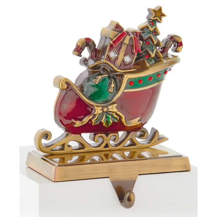 16cm Coloured Metal Sleigh