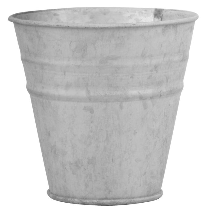 OZ51 - OLD ZINC FLOWER POT (14CMS)