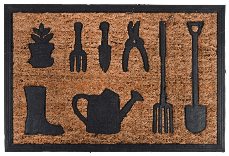 RB218 - COIR & RUBBER DOORMAT FARMYARD AN