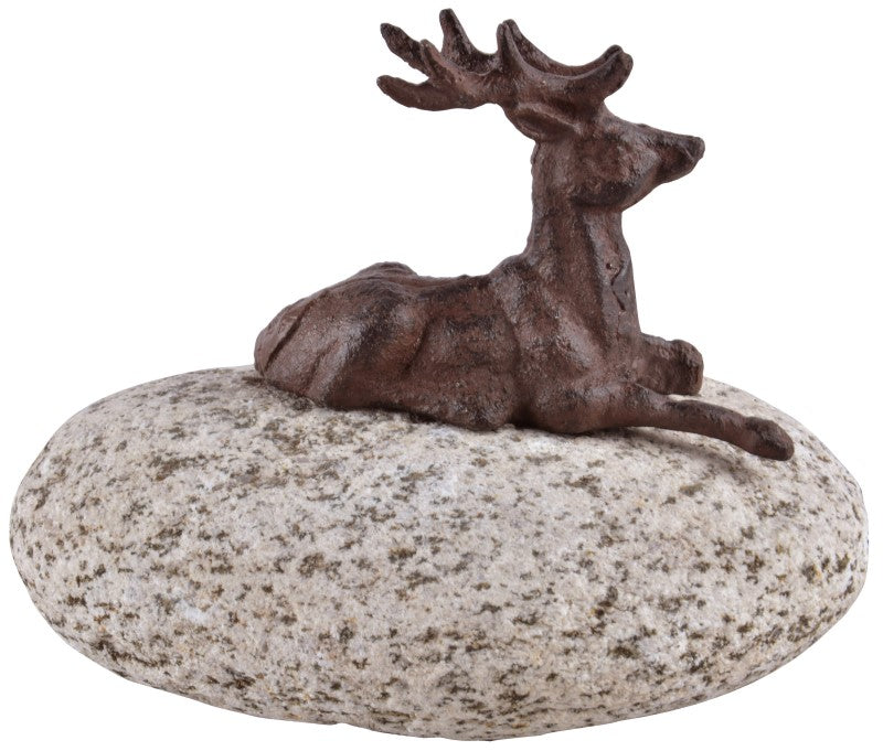 TT199 - RESTING STAG CAST IRON