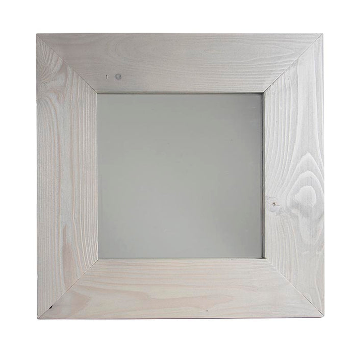 WD43 - MIRROR WOOD RECTANGULAR WHITE WASH