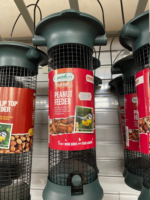 Flip Top Peanut Feeder Premium